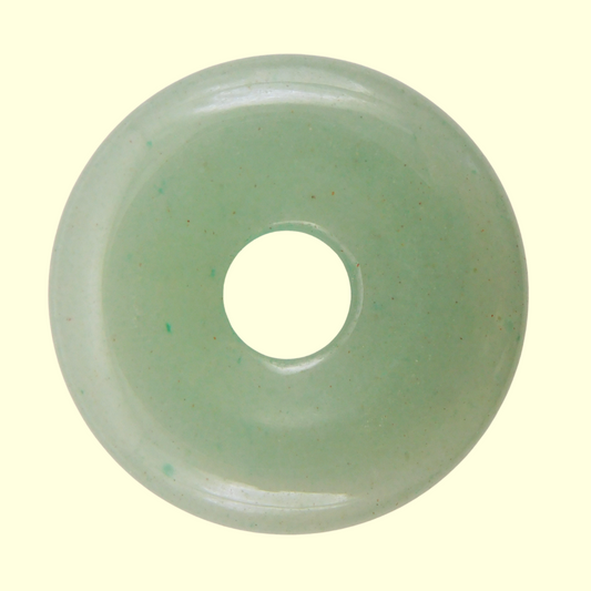 Donut en Aventurine Verte