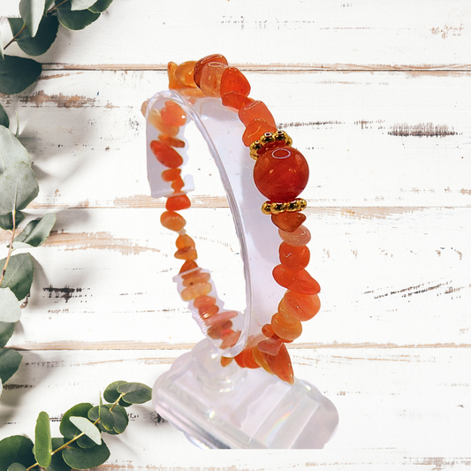 Bracelet baroque chic - Cornaline