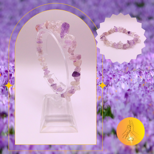 Bracelet baroque - Améthyste lavande