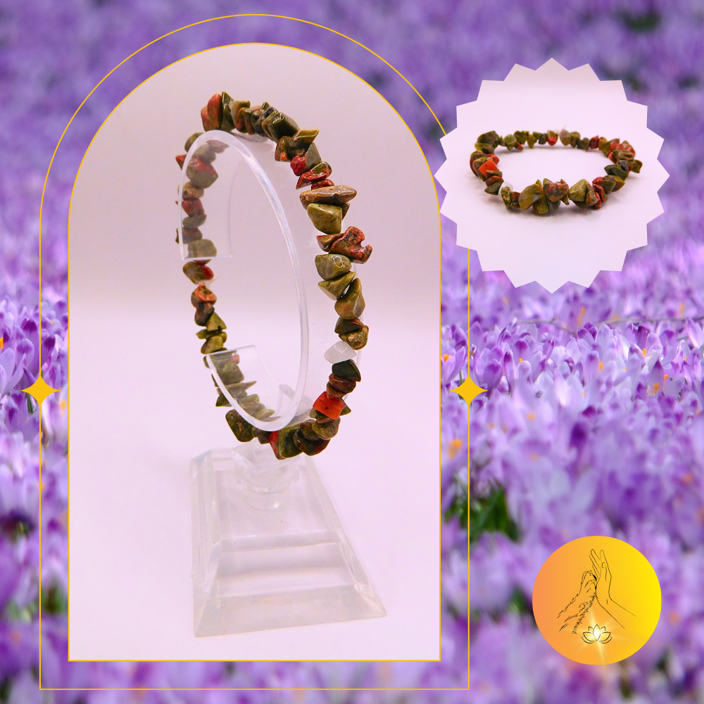 Bracelet baroque - Unakite