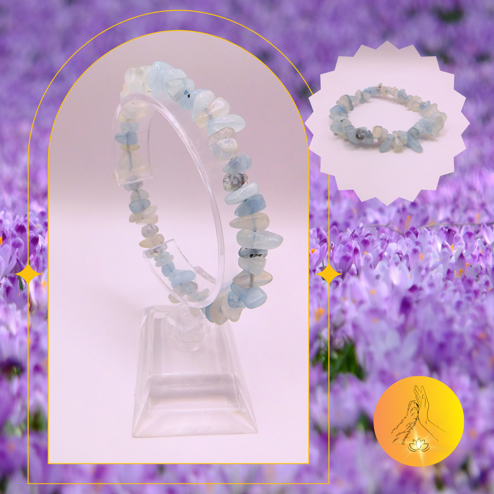 Bracelet baroque - Aigue marine