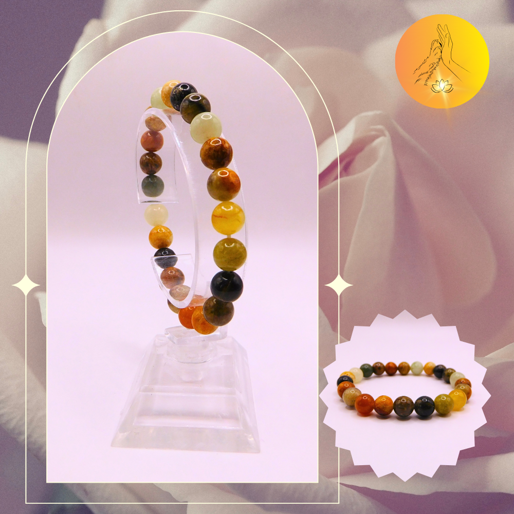 Bracelet boules - Serpentine - 8mm