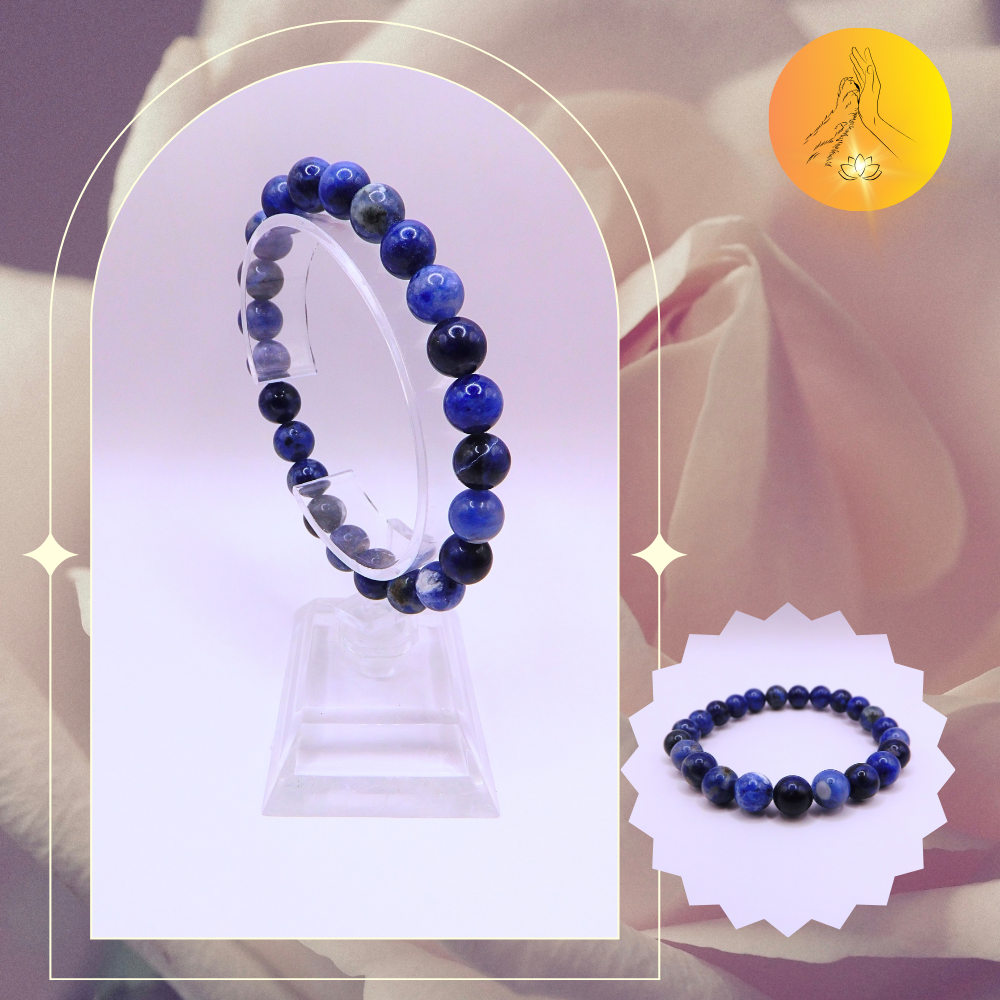 Bracelet boules - Sodalite - 8mm