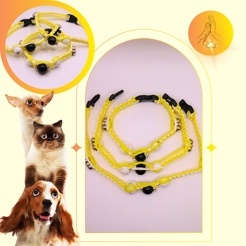 Colliers thérapeutiques - Howlite blanche & obsidienne oeil céleste - Chic