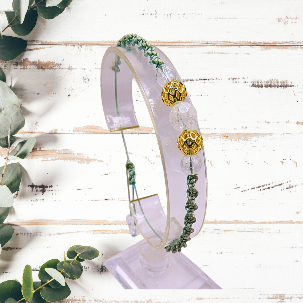 Bracelet artisanal - Cristal de roche