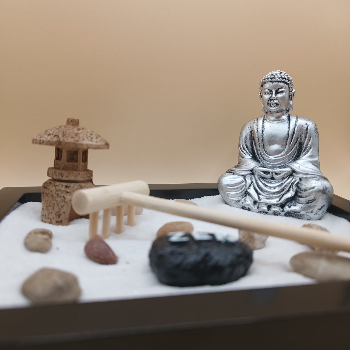 Jardin zen - Bouddha moulin