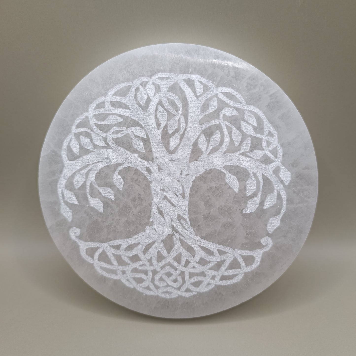 Plaque de sélénite - Arbre de vie