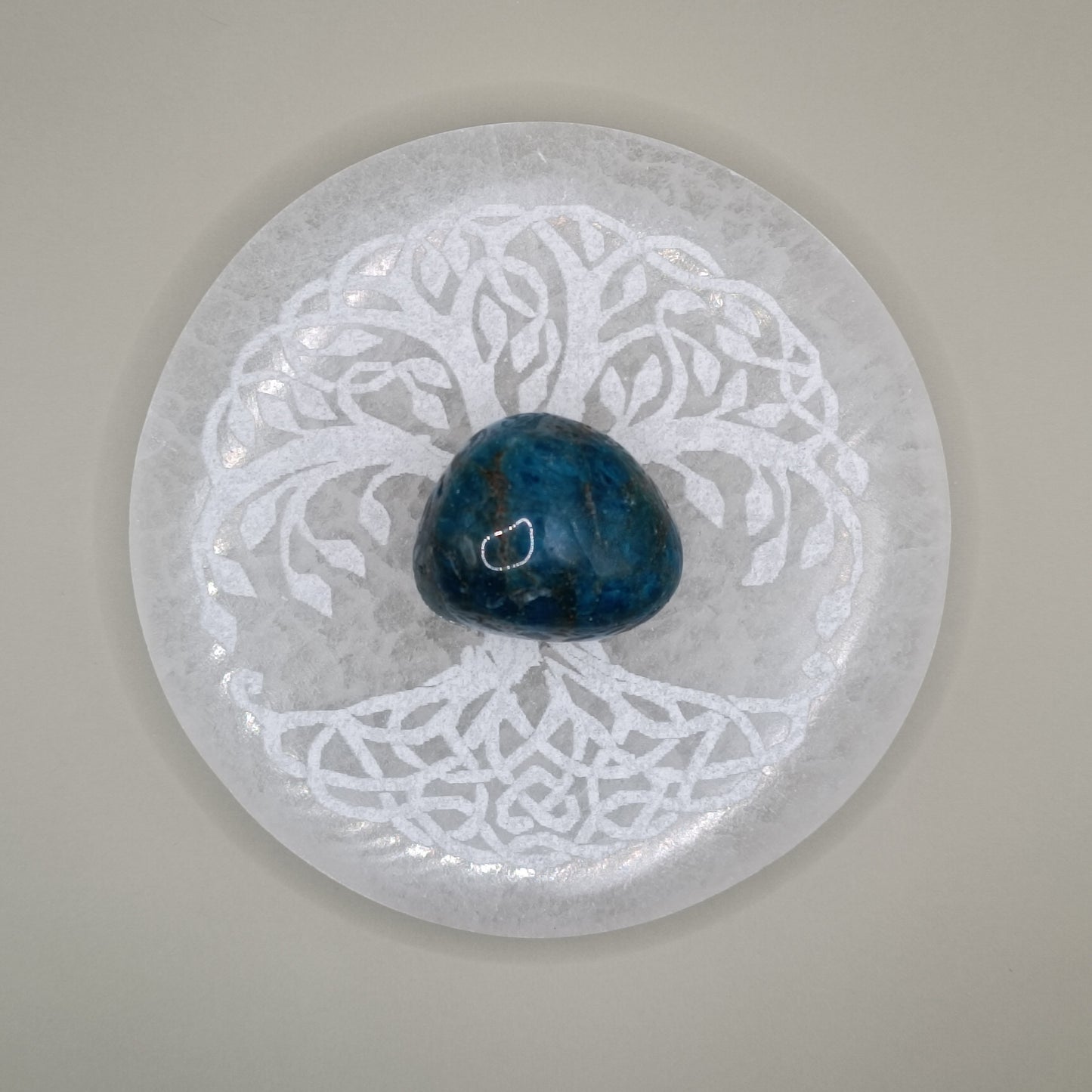 Plaque de sélénite - Arbre de vie