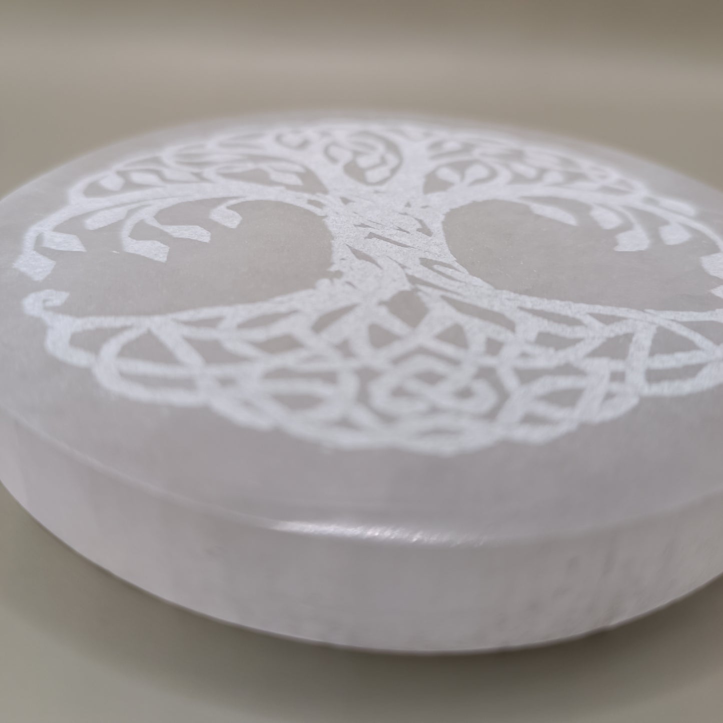 Plaque de sélénite - Arbre de vie