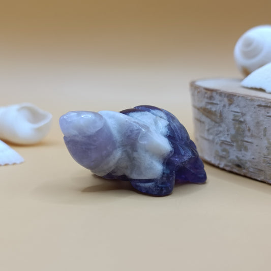 Tortue en améthyste