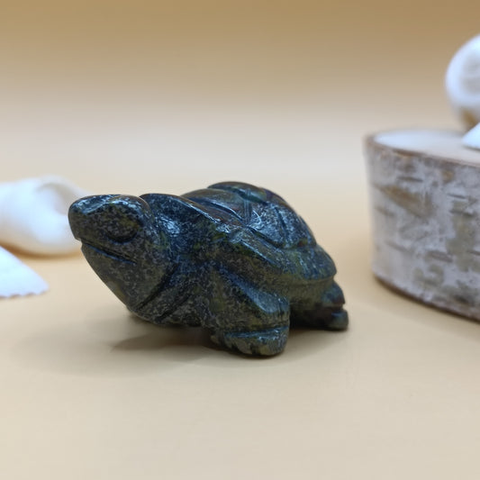 Tortue en jaspe sang de dragon