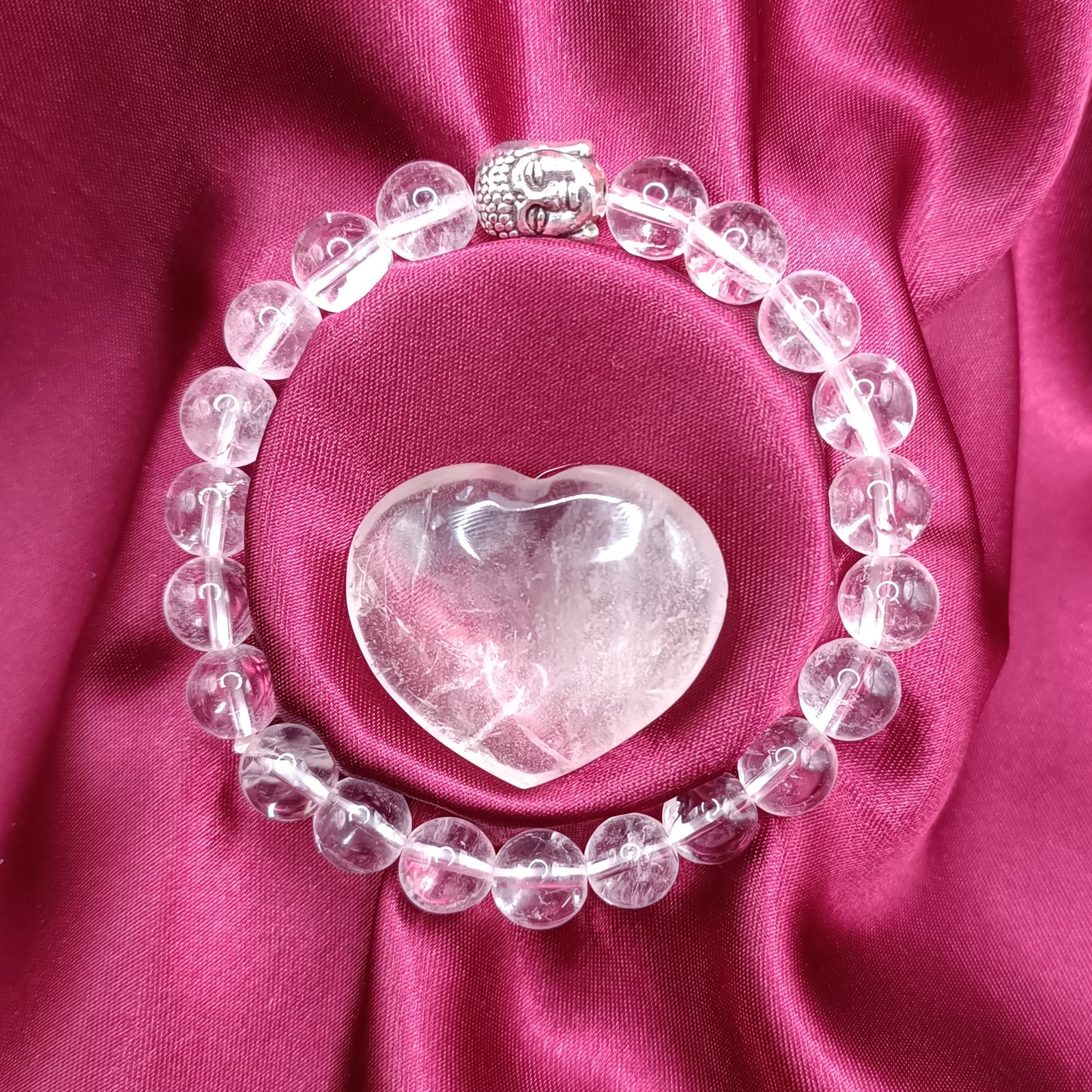Bracelet Bouddha - Cristal de roche
