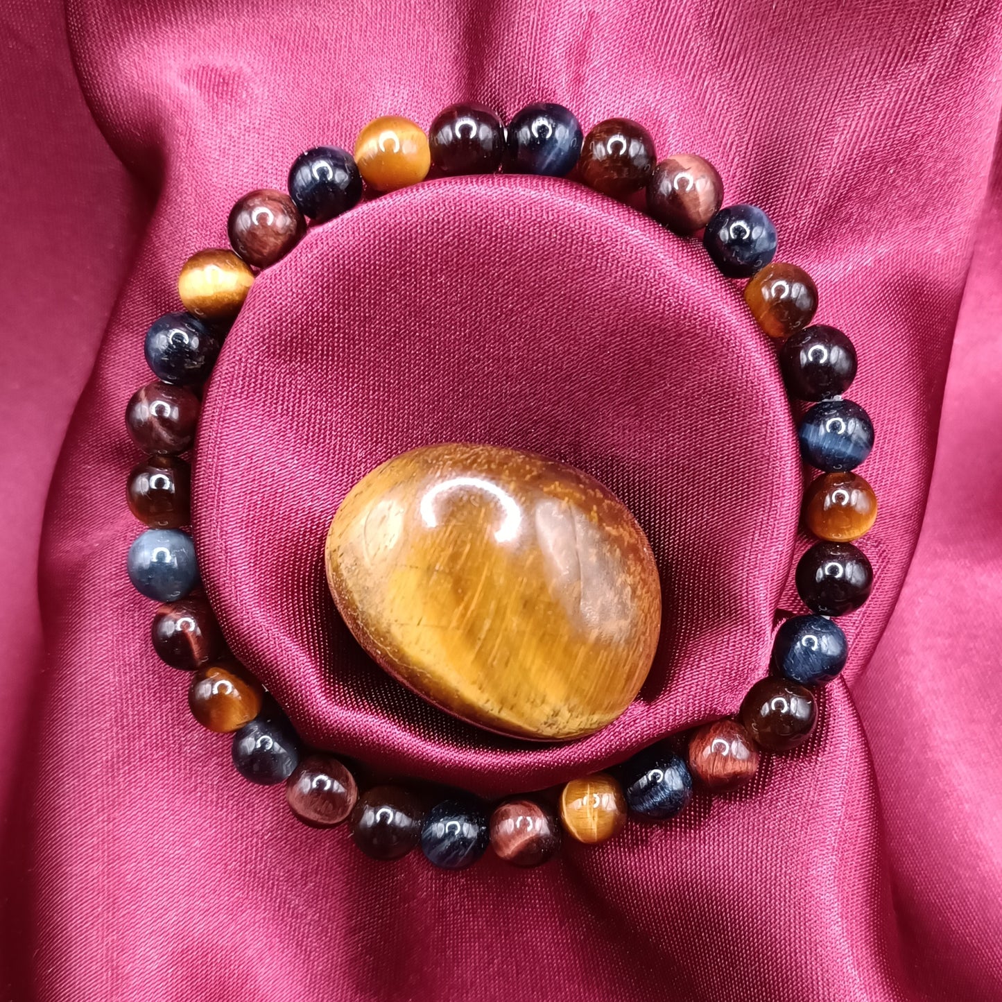 Bracelet boules - Oeil multiple - 6mm