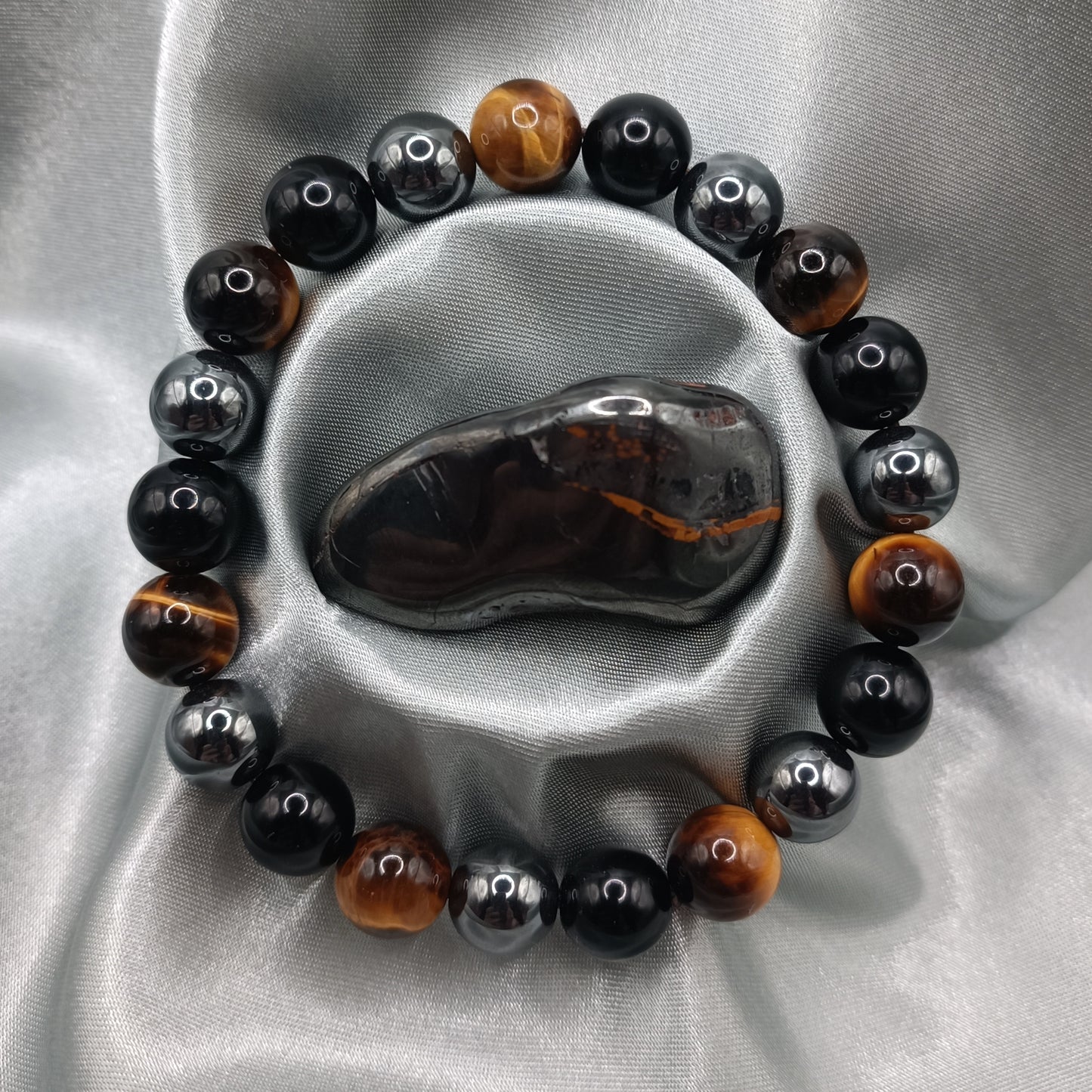 Bracelet boules - Triple protection - 10mm