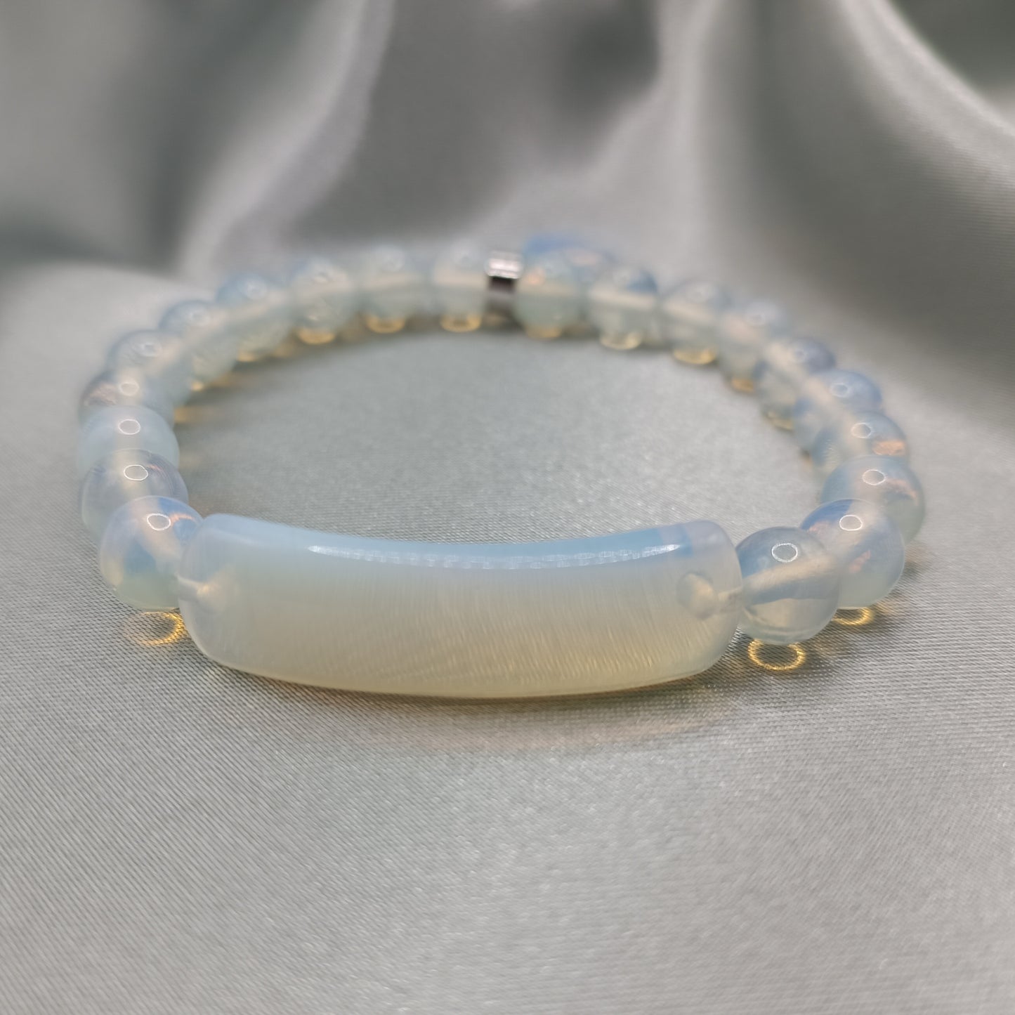 Bracelet gourmette - Opaline