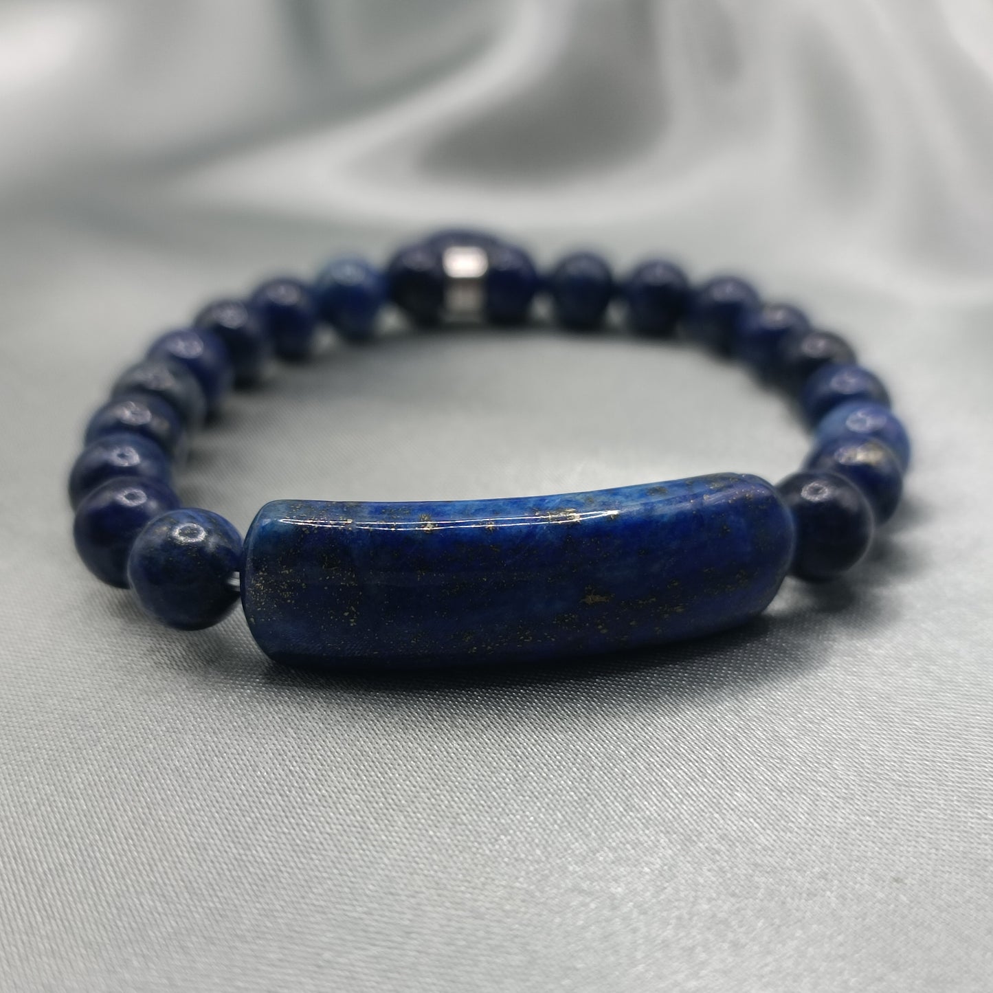 Bracelet gourmette - Lapis lazuli