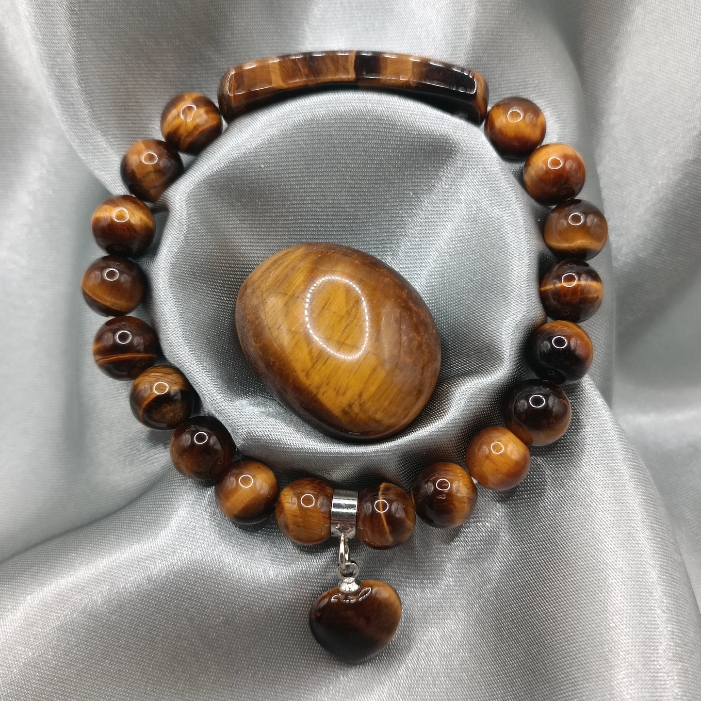 Bracelet gourmette - Œil de tigre