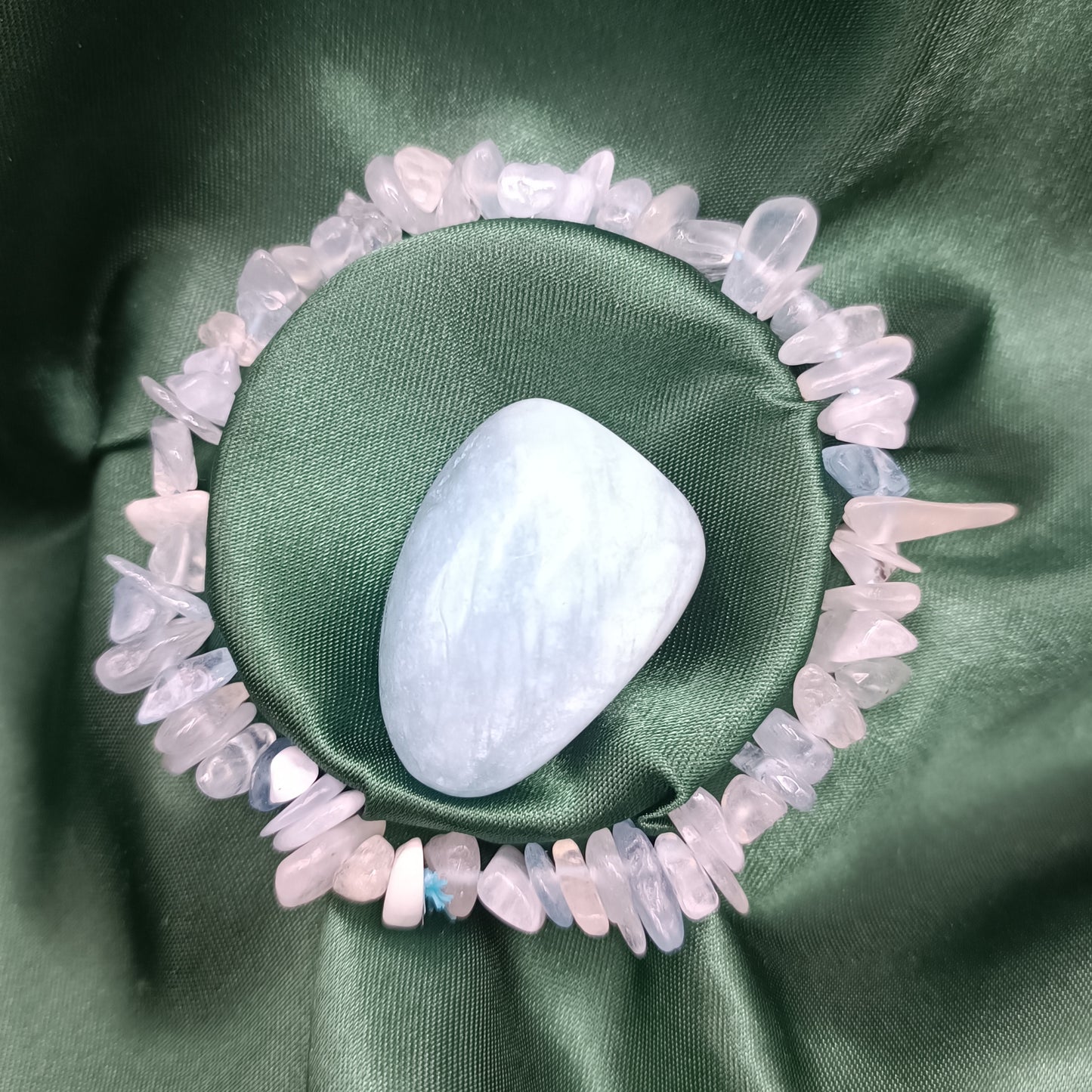 Bracelet baroque - Aigue marine