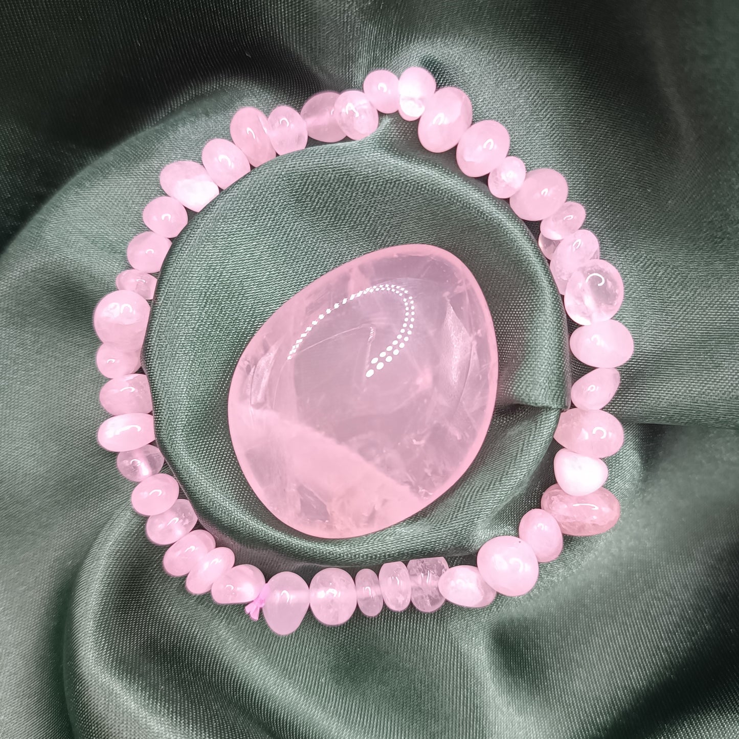 Bracelet baroque - Quartz rose