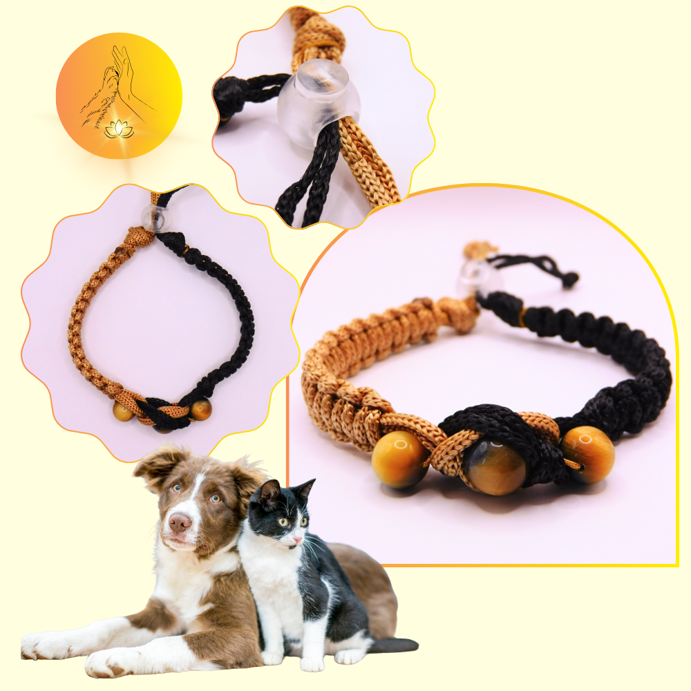 Colliers thérapeutiques - Oeil de tigre blanc - Infini