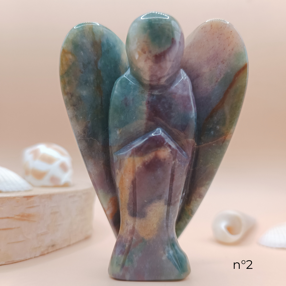 Statuette - Ange en agate indienne
