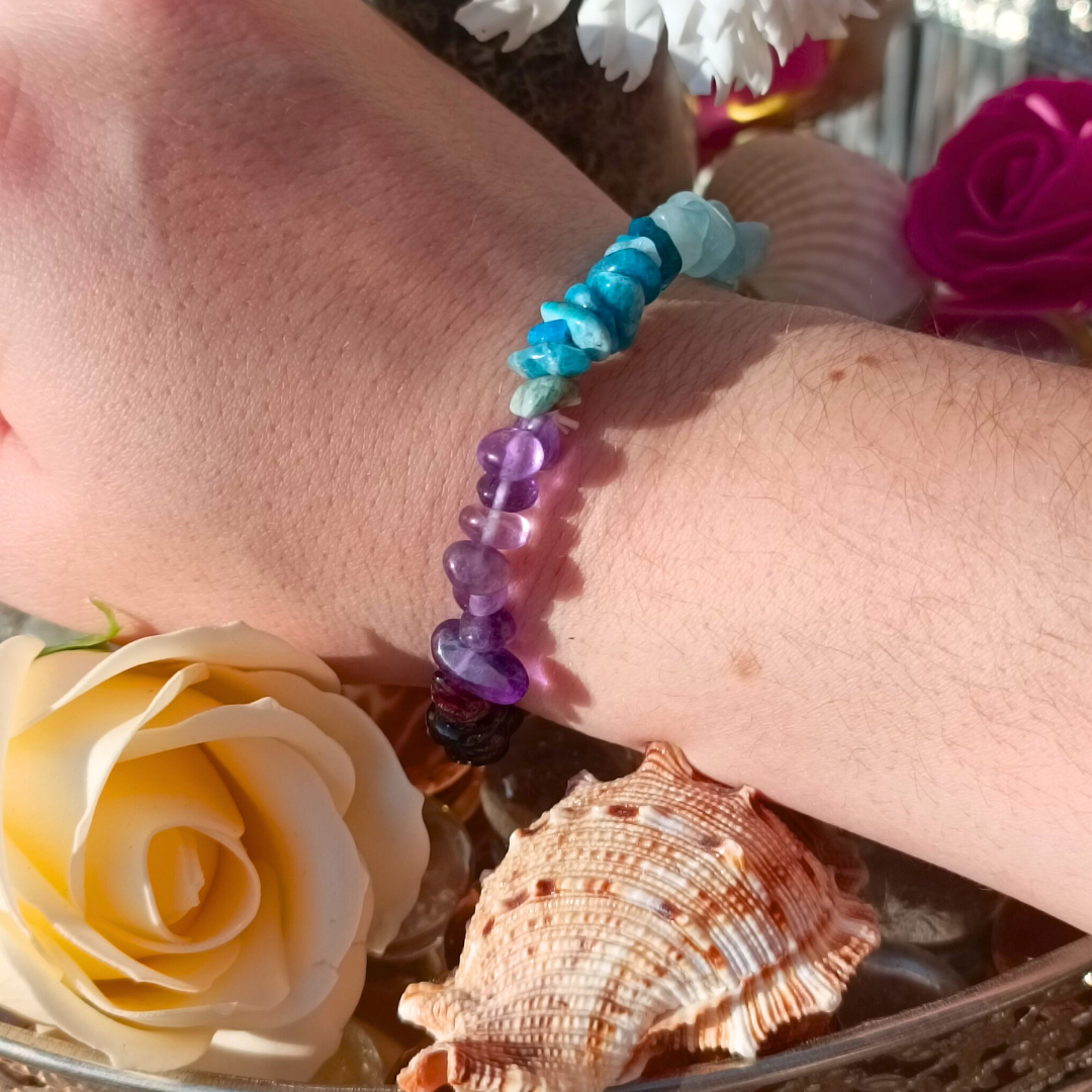 Bracelet baroque - 7 chakras