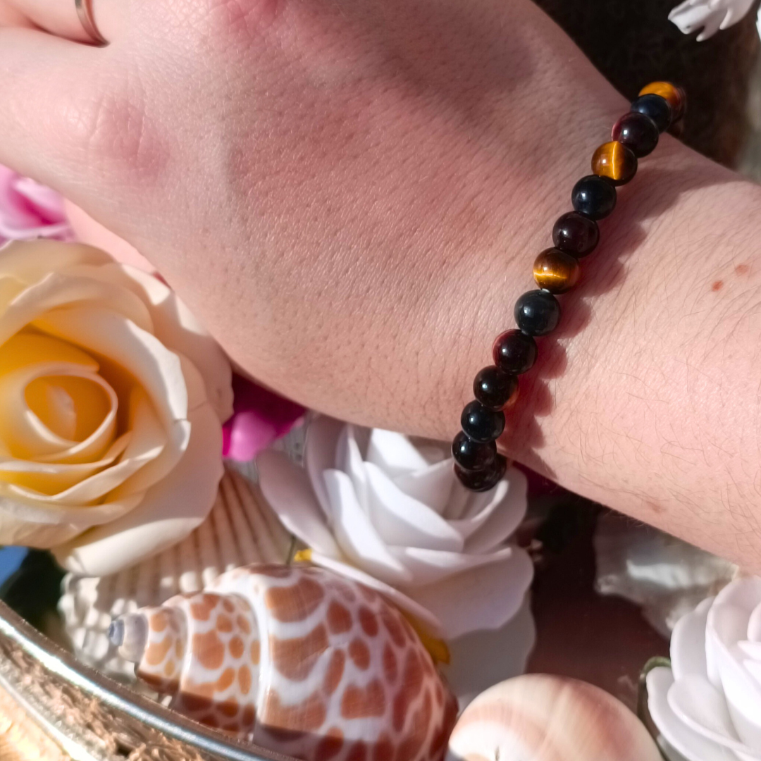 Bracelet boules - Oeil multiple - 6mm