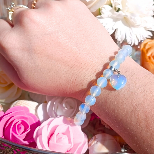 Bracelet gourmette - Opaline
