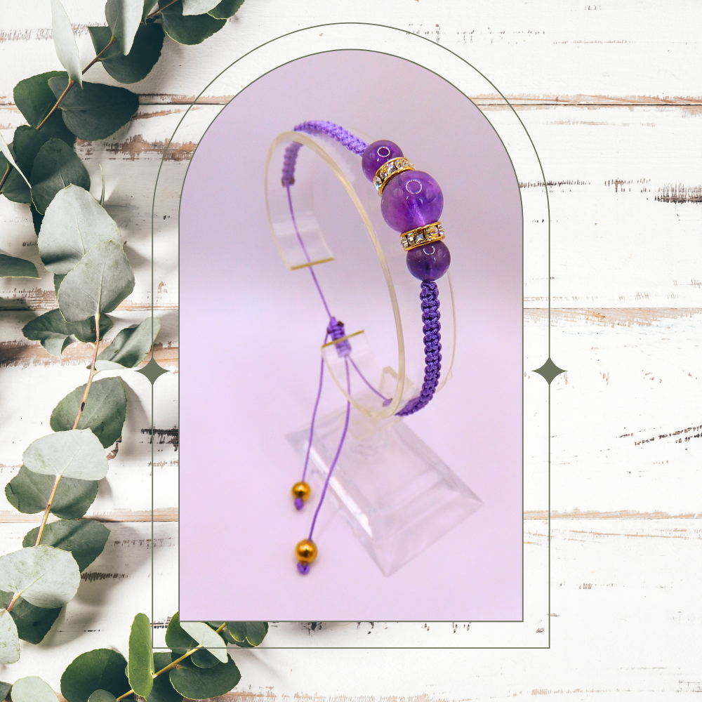 Bracelet artisanal - Améthyste