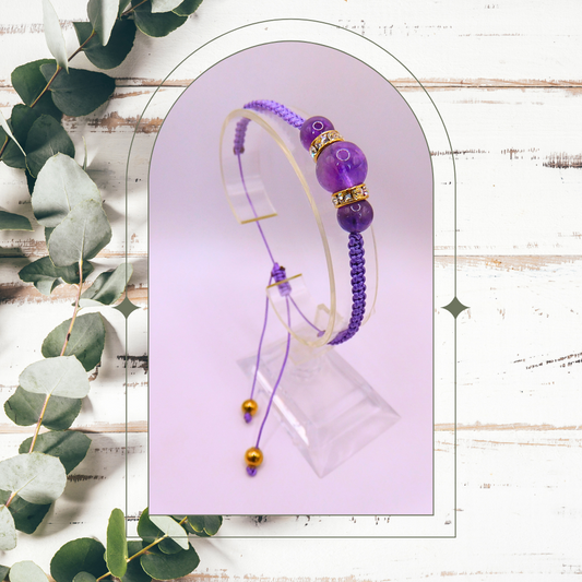 Bracelet artisanal - Améthyste